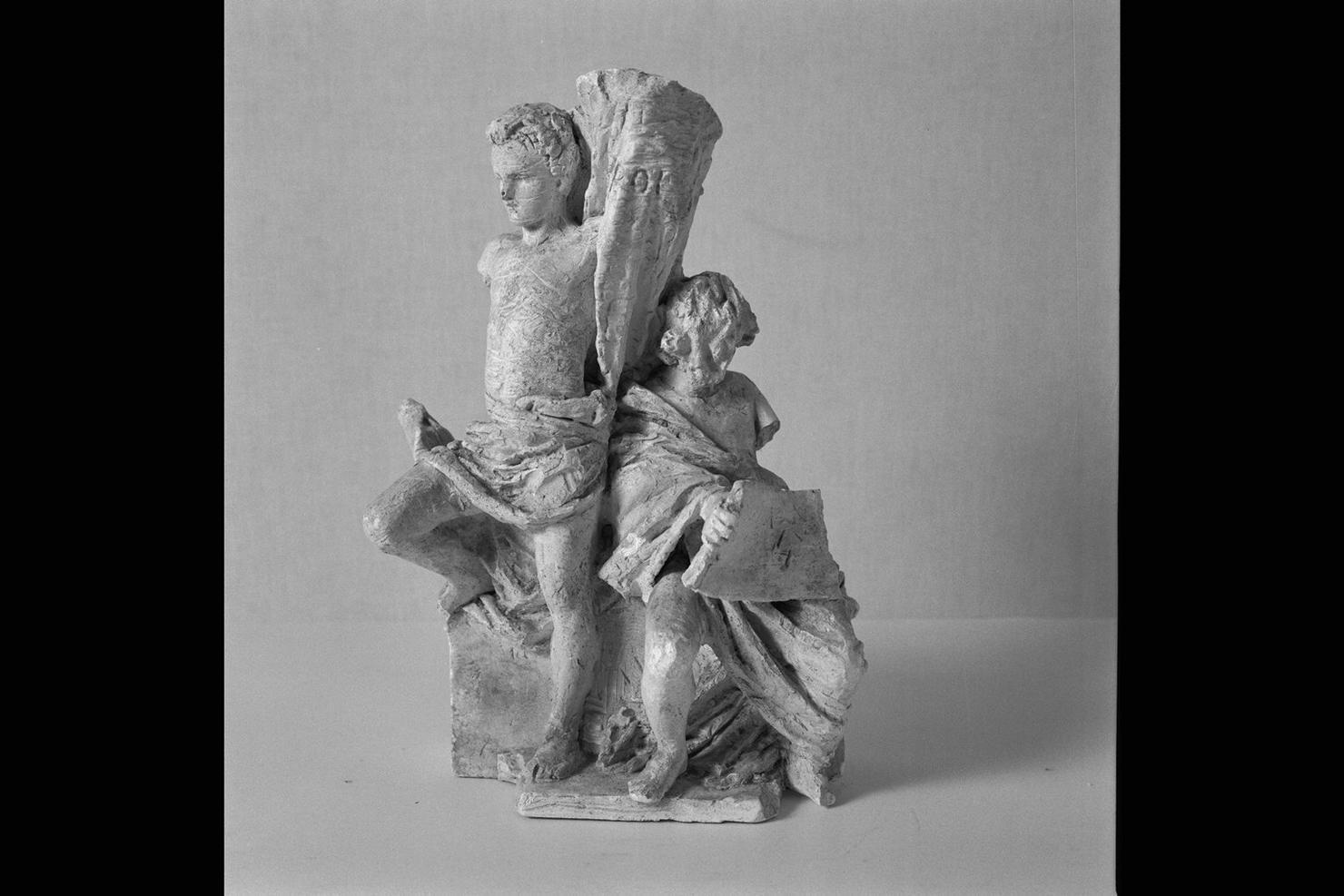 figure di giovani (scultura) - ambito marchigiano (sec. XIX)
