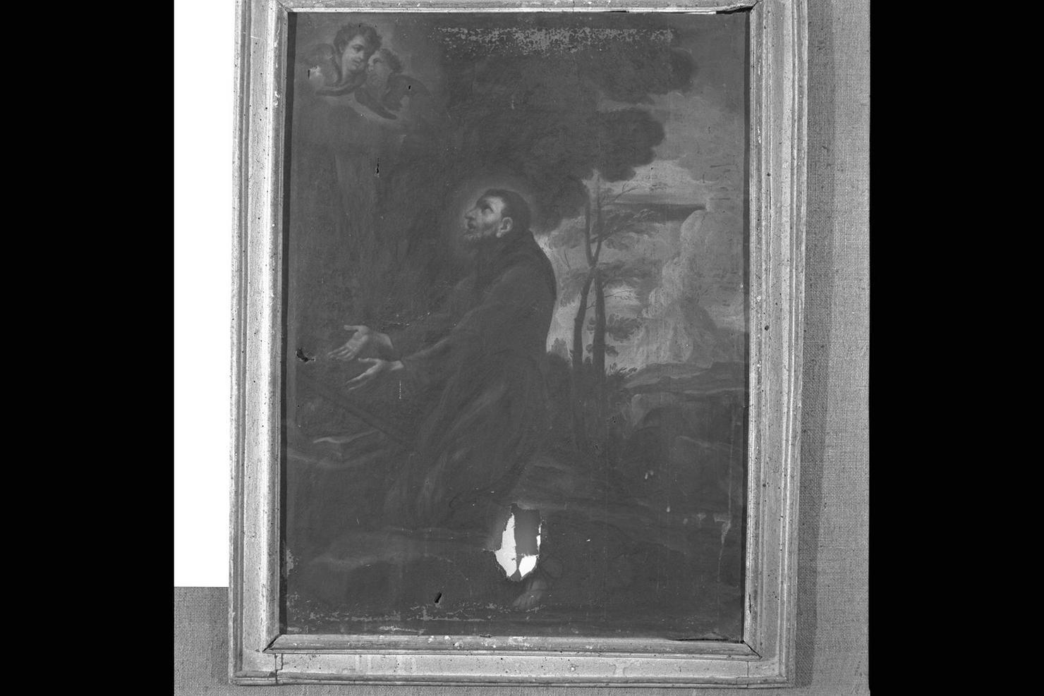 estasi di San Francesco d'Assisi (dipinto) - ambito italiano (fine/inizio secc. XVII/ XVIII)