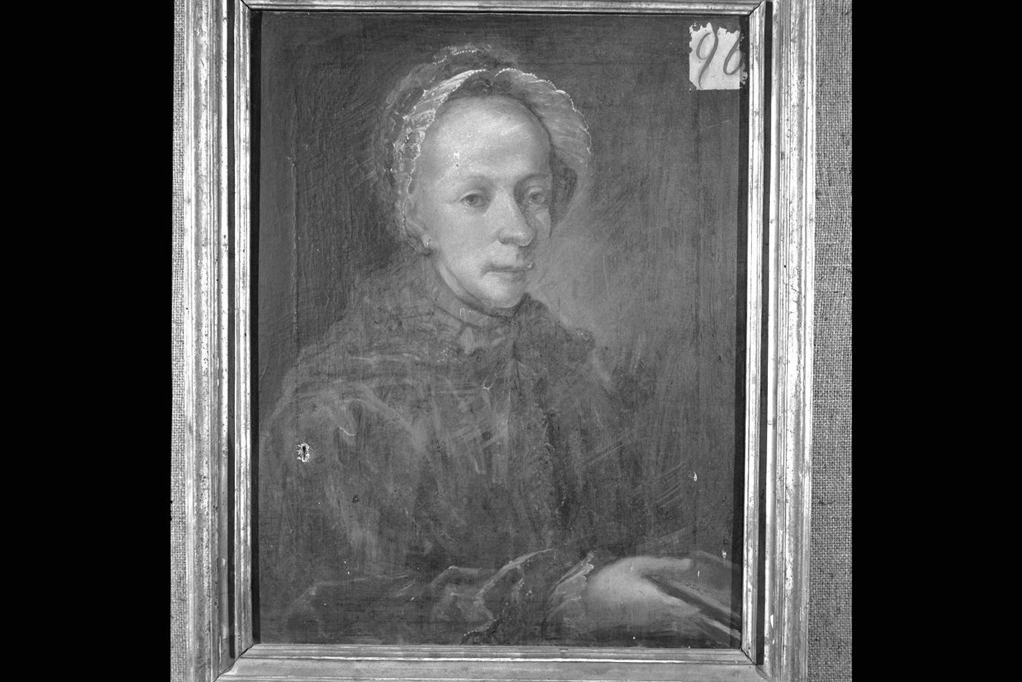 ritratto di donna anziana (dipinto) - ambito italiano (sec. XVIII)