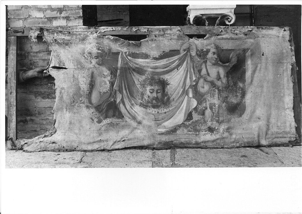 angeli reggono il velo della Veronica (paliotto) - ambito marchigiano (sec. XVIII)