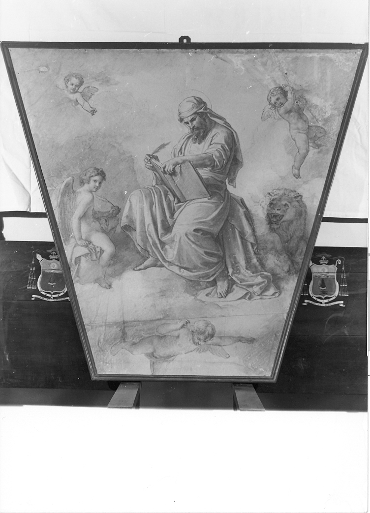 San Marco Evangelista (dipinto) di Podesti Francesco (seconda metà sec. XIX)
