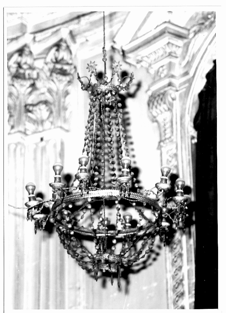 lampadario da chiesa, serie - bottega marchigiana (sec. XIX)