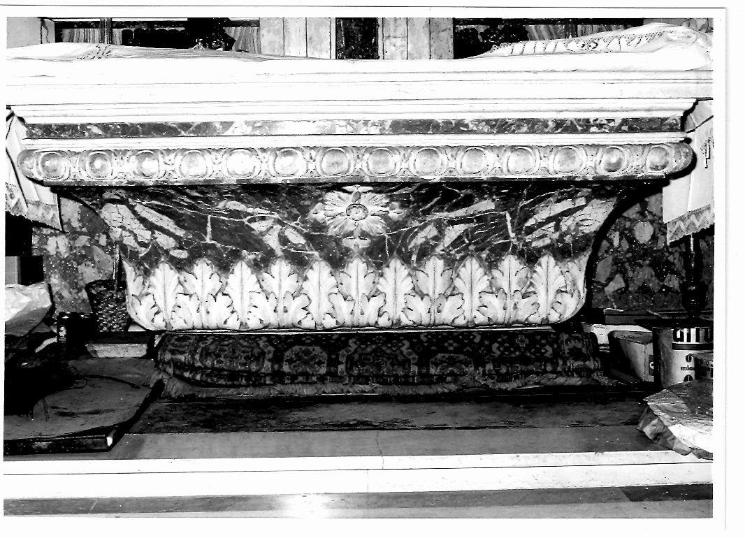 mensa d'altare - bottega marchigiana (fine sec. XVIII)