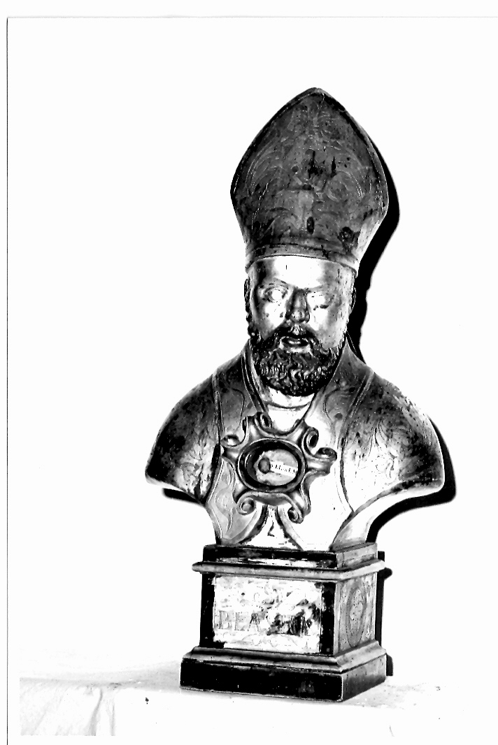 reliquiario - a busto - bottega marchigiana (sec. XIX)