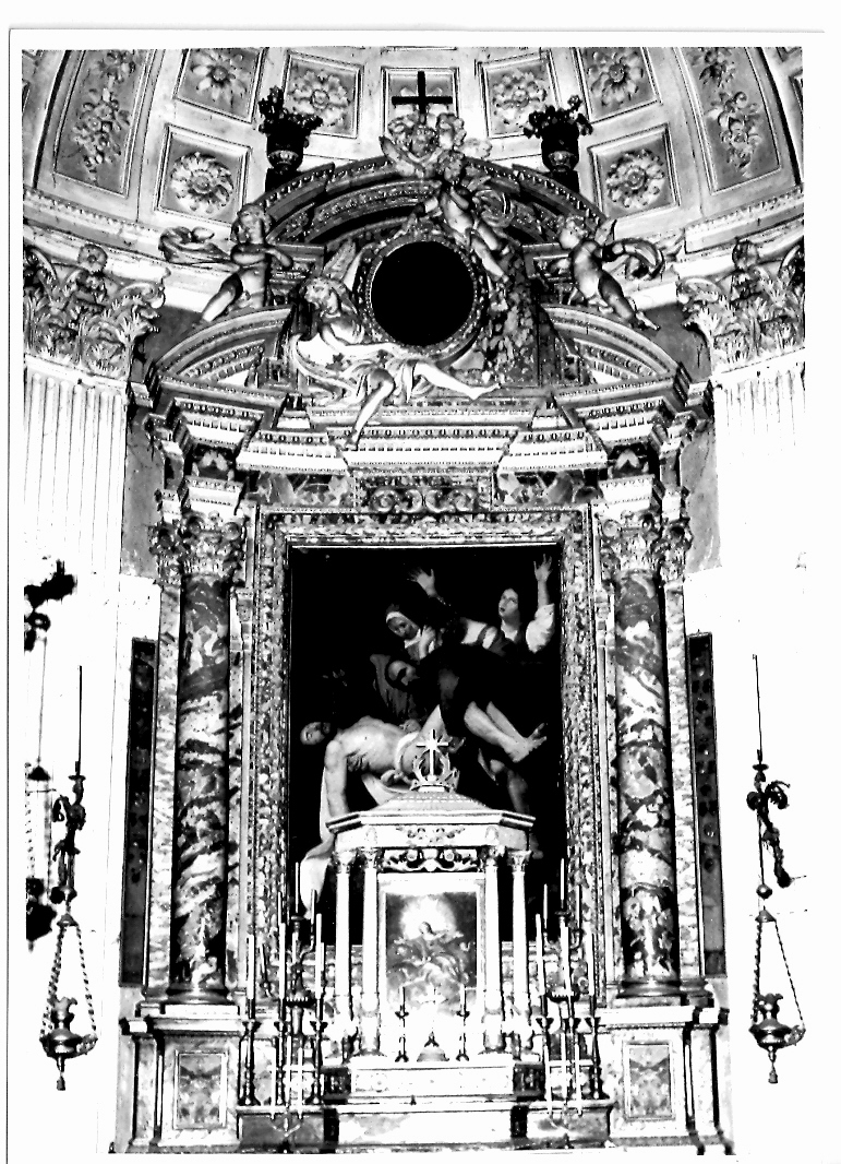 baldacchino architettonico d'altare - bottega lombarda (sec. XVIII)