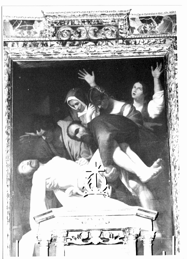 deposizione di Cristo nel sepolcro (dipinto) - ambito marchigiano (fine sec. XVIII)