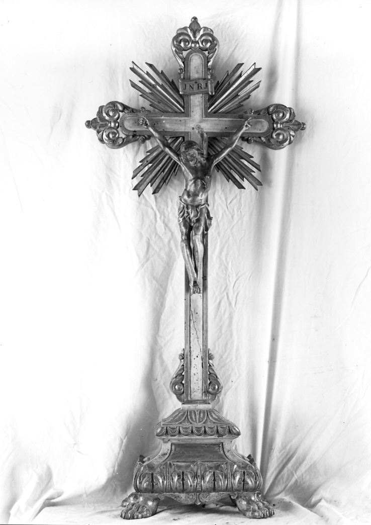 Cristo crocifisso (croce d'altare) - bottega marchigiana (fine sec. XIX)