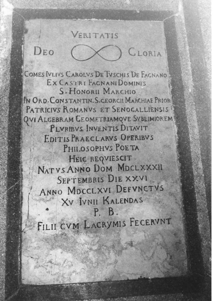 lapide tombale - bottega marchigiana (sec. XVIII)