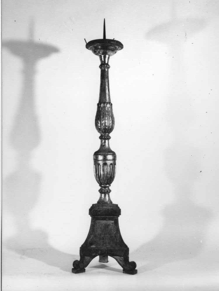 candeliere, serie - bottega marchigiana (fine/inizio secc. XVIII/ XIX)