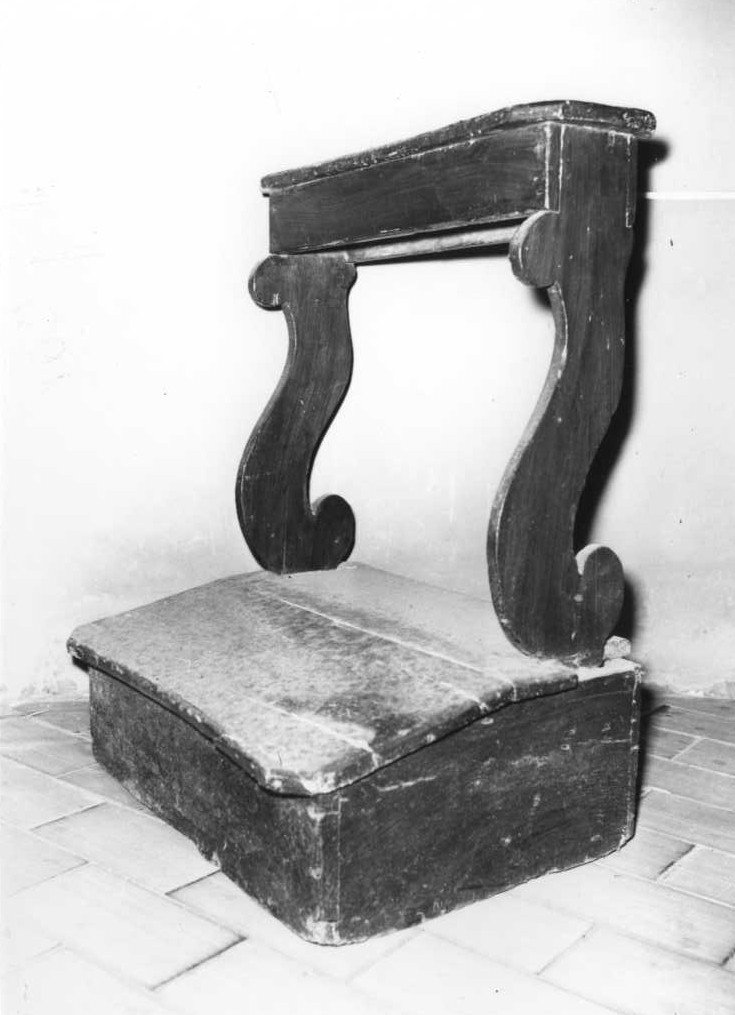 inginocchiatoio - bottega marchigiana (sec. XVIII)