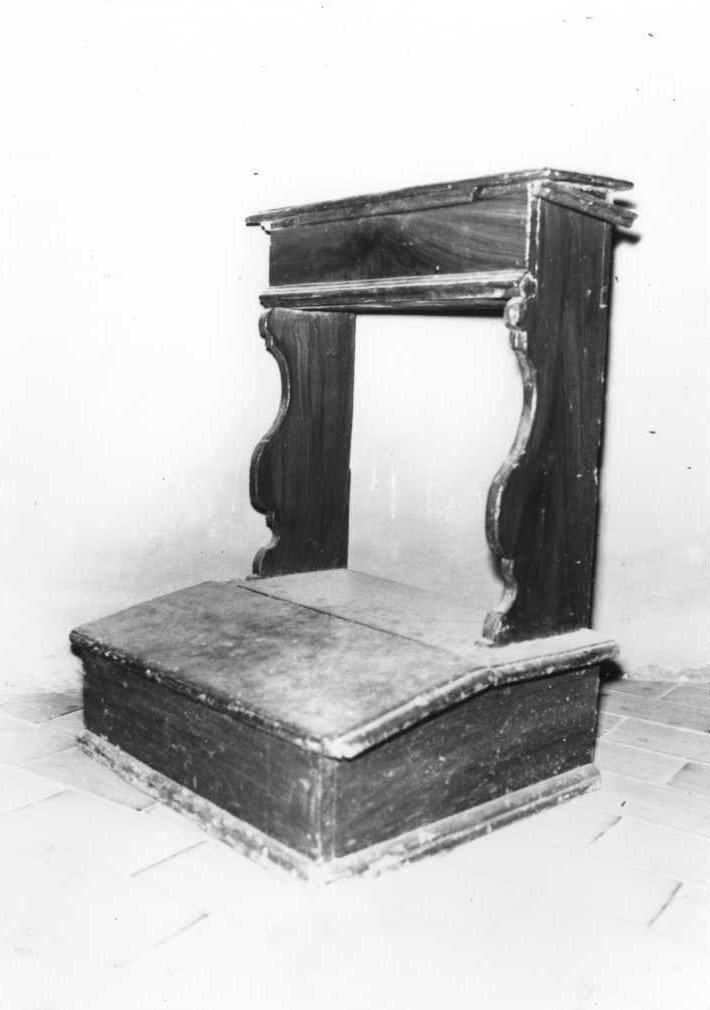 inginocchiatoio - bottega marchigiana (sec. XVIII)