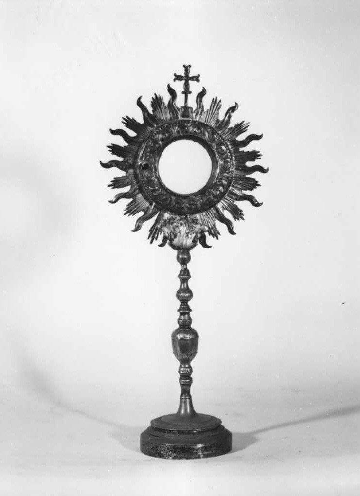 ostensorio - a raggiera - bottega marchigiana (sec. XVII)