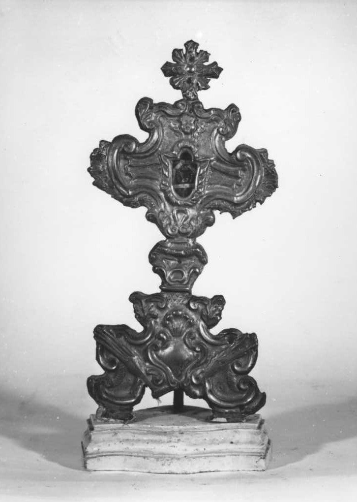 reliquiario fitomorfo, serie - bottega marchigiana (sec. XVIII)