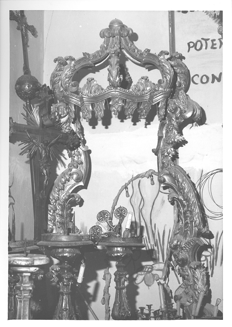 trono per esposizione eucaristica - bottega italiana (prima metà sec. XVIII)