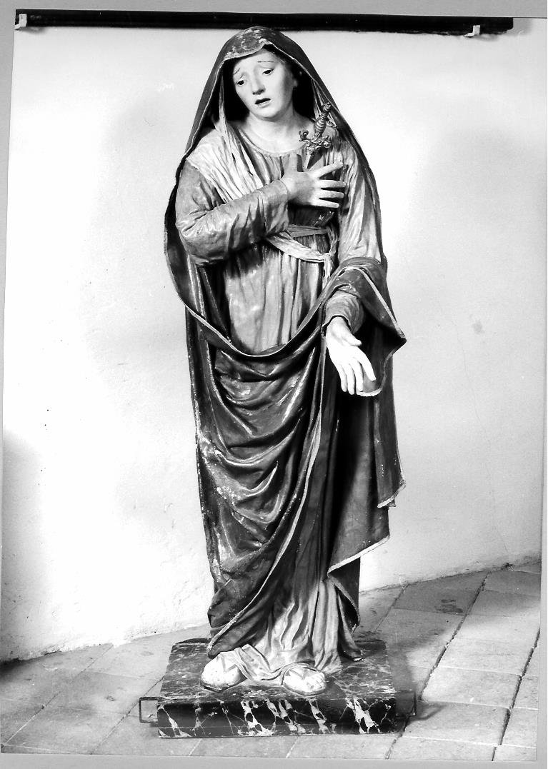 Madonna Addolorata (statua) - bottega marchigiana (prima metà sec. XVIII)