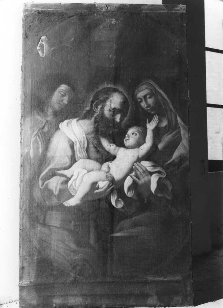 Sacra Famiglia e Santa Chiara (dipinto) - ambito marchigiano (sec. XVII)