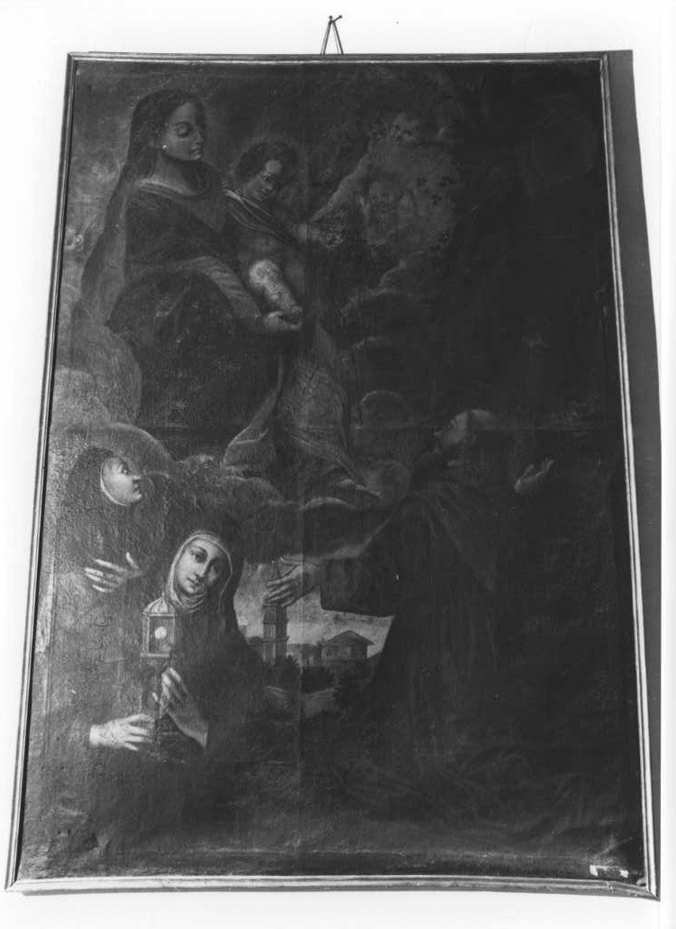 Madonna con Bambino e Santi (dipinto) - ambito marchigiano (sec. XVII)