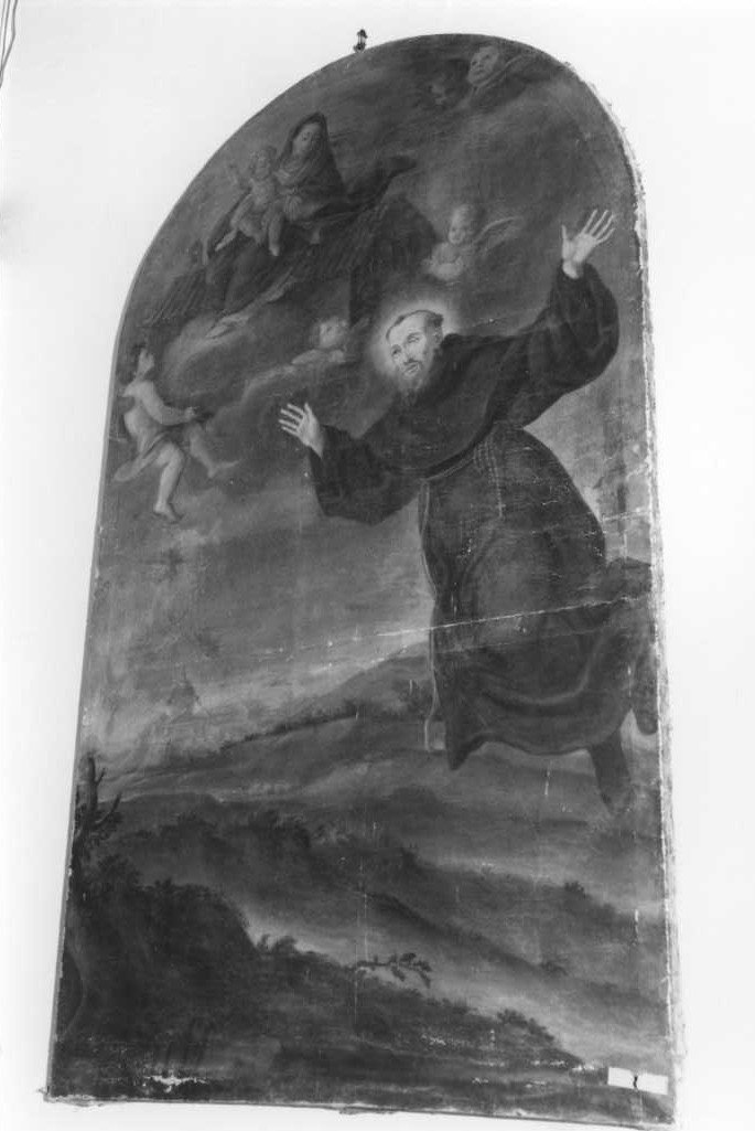 estasi di San Giuseppe da Copertino (dipinto) - ambito marchigiano (sec. XVIII)