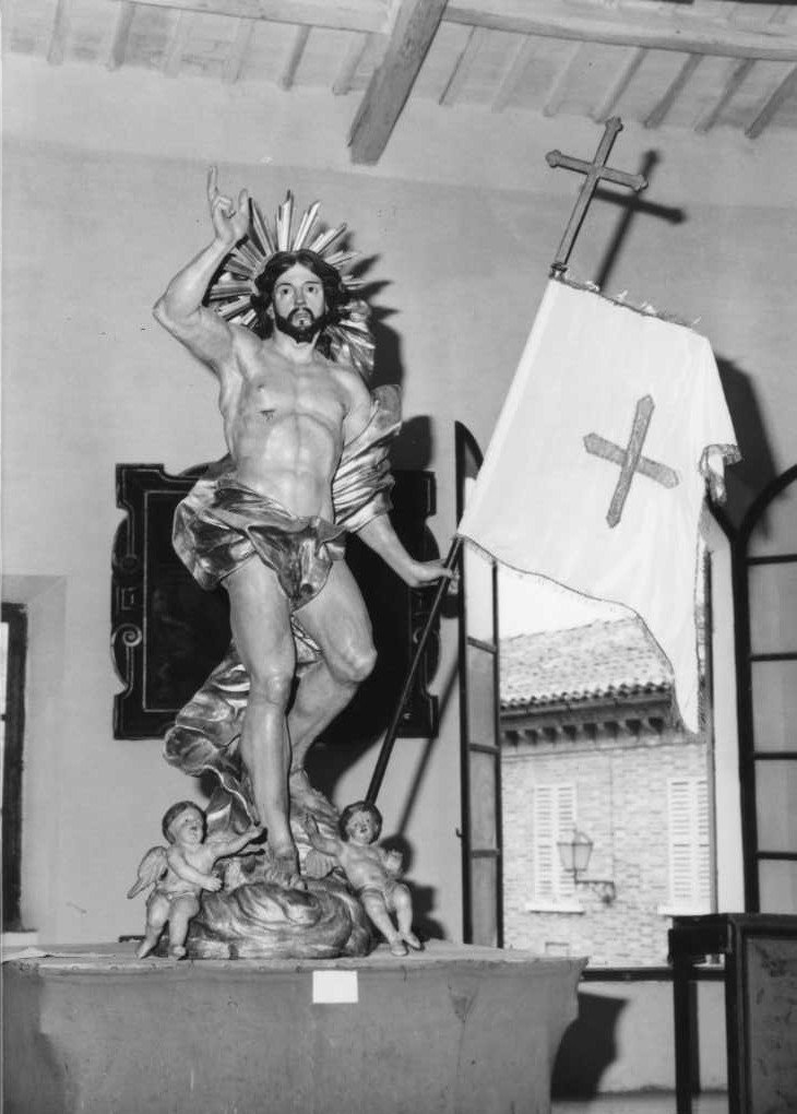 Cristo risorto (scultura) - bottega marchigiana (sec. XVII)