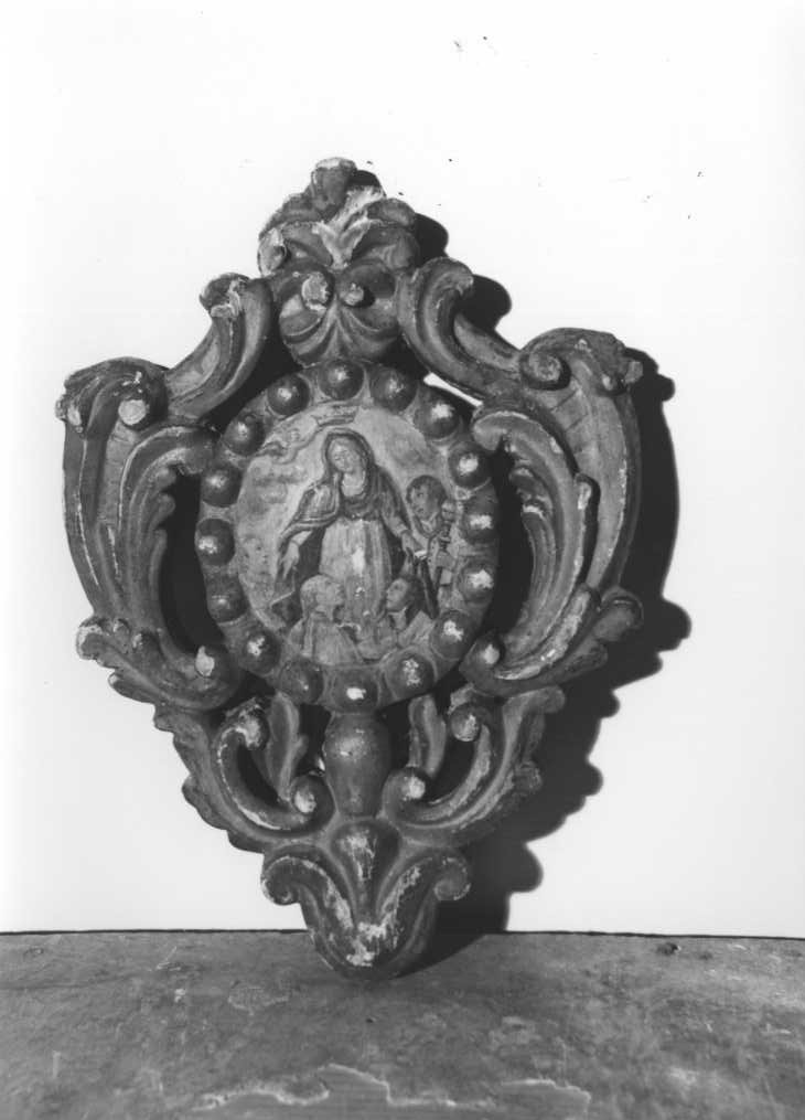 Madonna della Misericordia (emblema di confraternita) - bottega marchigiana (sec. XVIII)