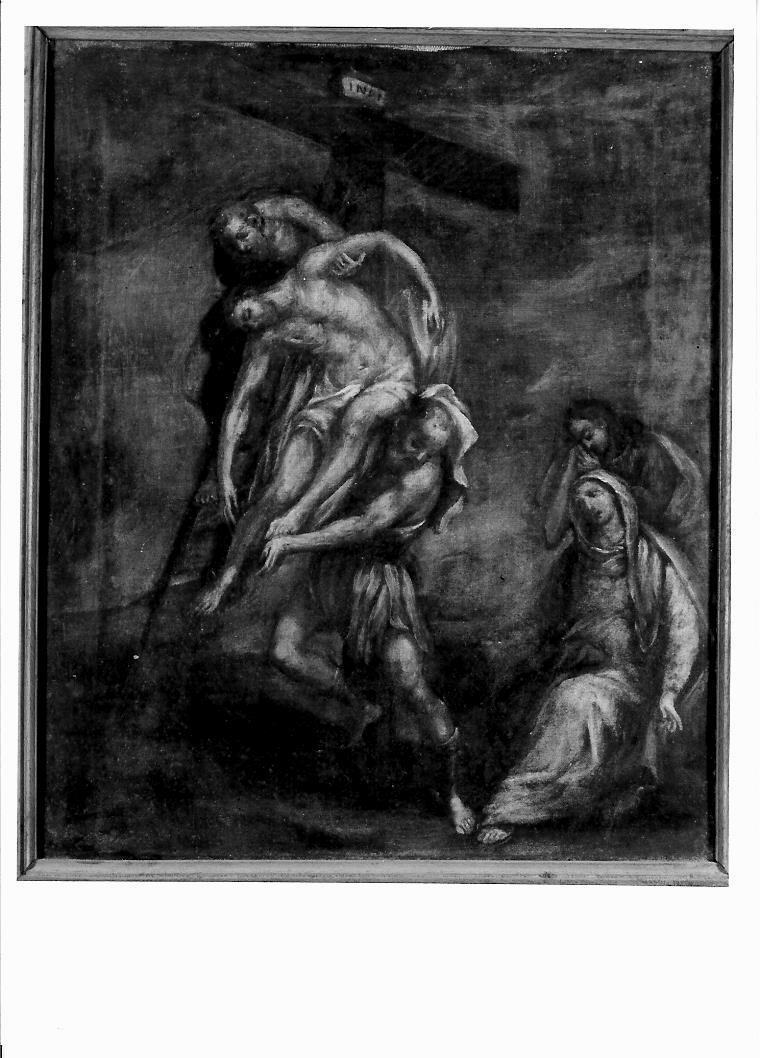 stazione XIII: Gesù deposto dalla croce (dipinto, elemento d'insieme) - ambito marchigiano (metà sec. XVII)