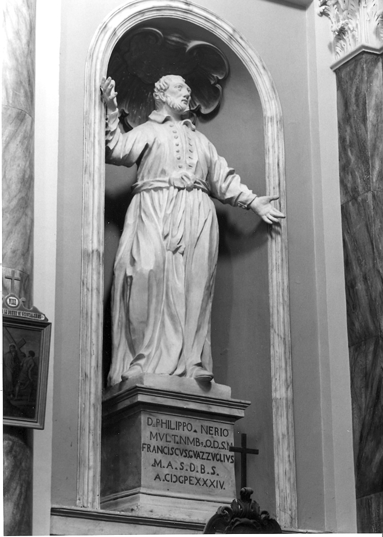 San Filippo Neri (statua) di Rodoloni Sarti Antonio (sec. XVIII)