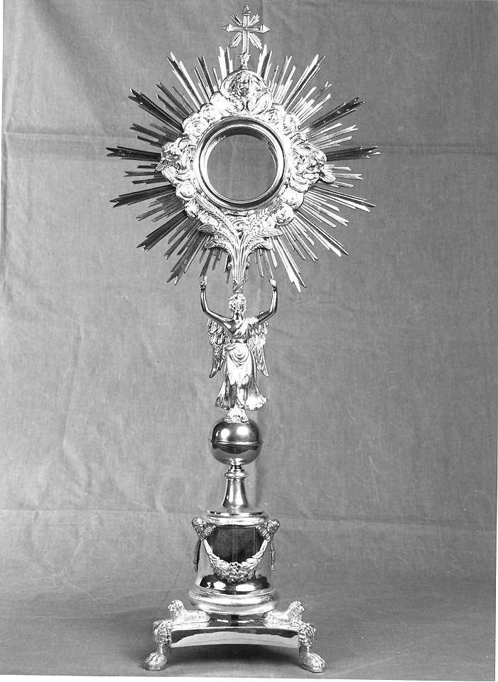 ostensorio - a raggiera - bottega marchigiana (prima metà sec. XIX)