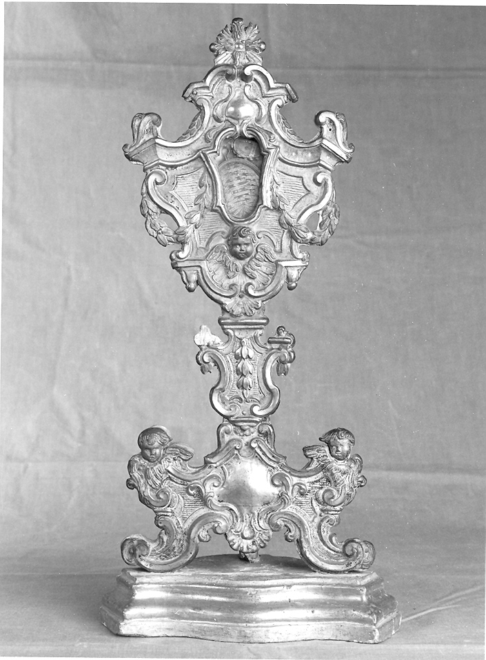 reliquiario - a ostensorio, serie - bottega marchigiana (sec. XIX)