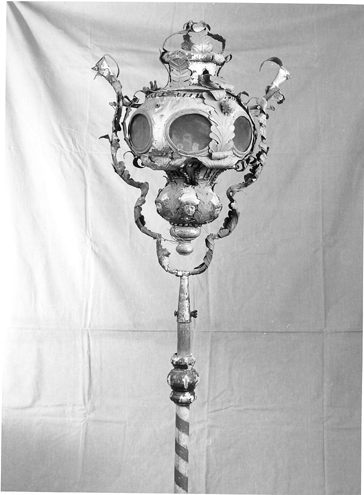 lanterna processionale, coppia - bottega marchigiana (sec. XIX)
