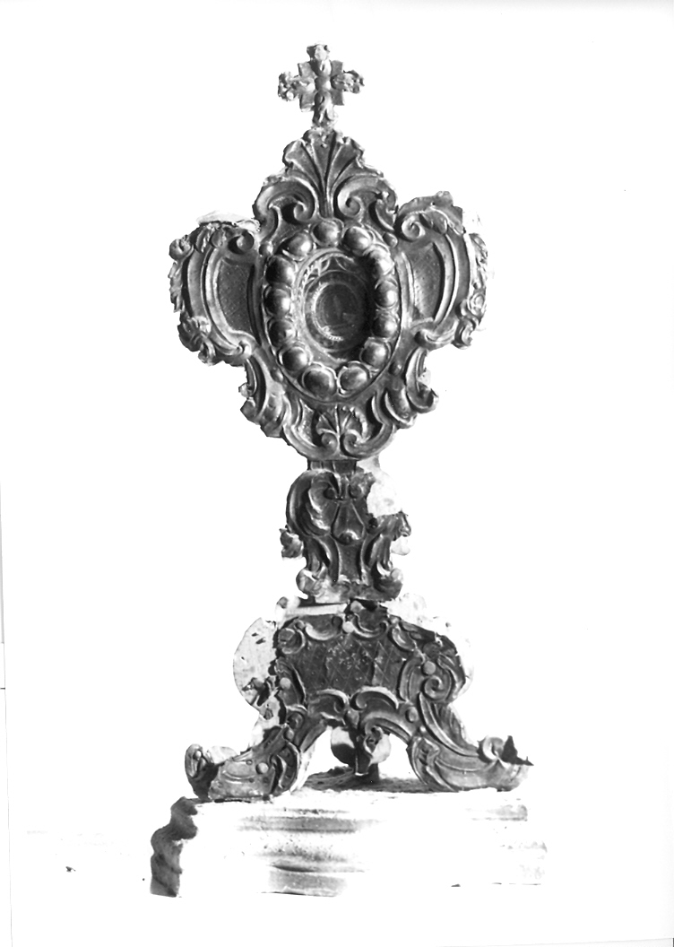 reliquiario - a ostensorio - bottega romana (sec. XVII)
