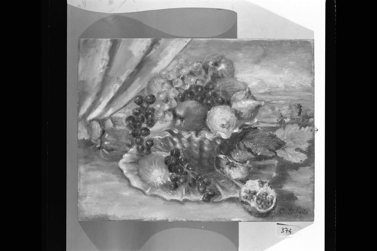 natura morta con frutta (dipinto) di Barbalarga Ostelvio (sec. XX)