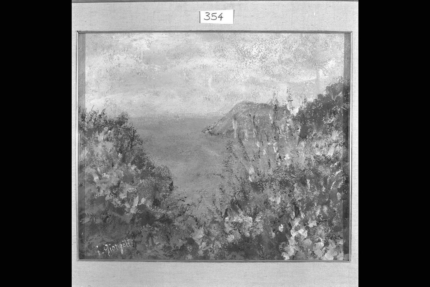 Riviera Adriatica (Portonovo), paesaggio marino (dipinto) di Giorgetti Isa (sec. XX)