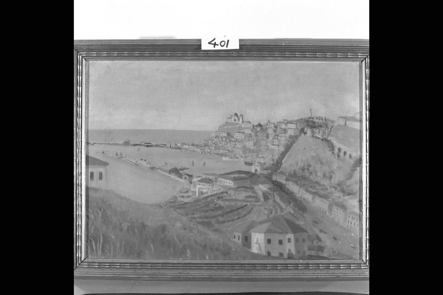 veduta di Ancona (dipinto) di Maltese (attribuito) (sec. XX)