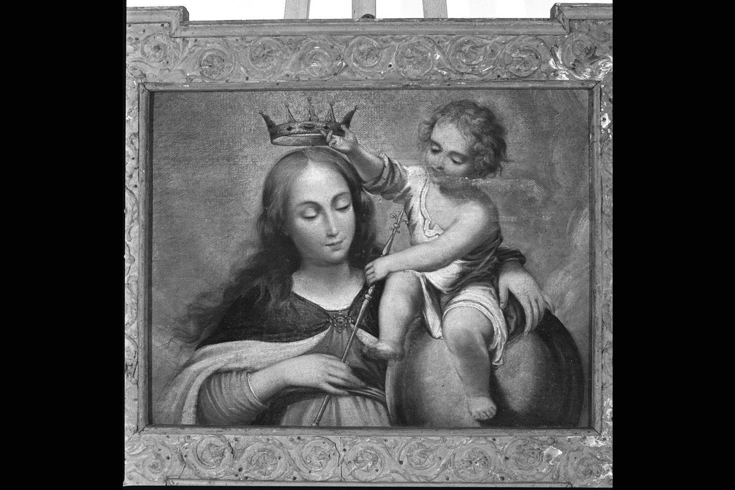 incoronazione di Maria Vergine (dipinto) - ambito marchigiano (sec. XIX)