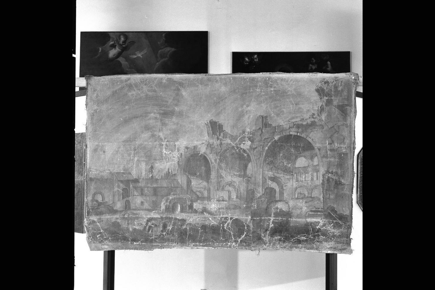 basilica di Massenzio (dipinto) - ambito marchigiano (sec. XIX)