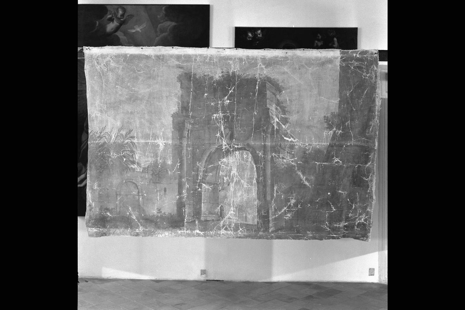 Arco di Druso sulla Via Appia (dipinto) - ambito marchigiano (sec. XIX)