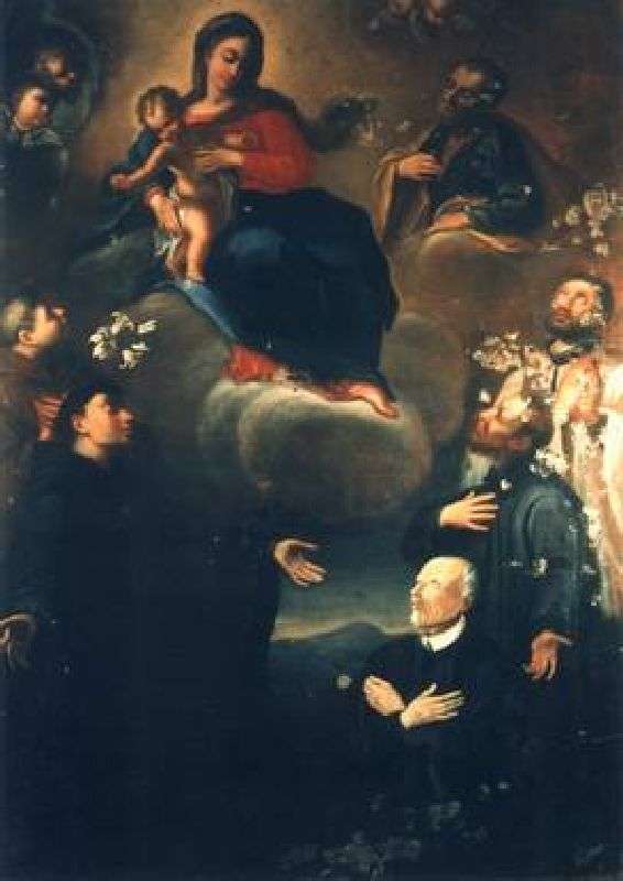 Sacra Famiglia e Santi (dipinto) - ambito marchigiano (fine/inizio secc. XVII/ XVIII)
