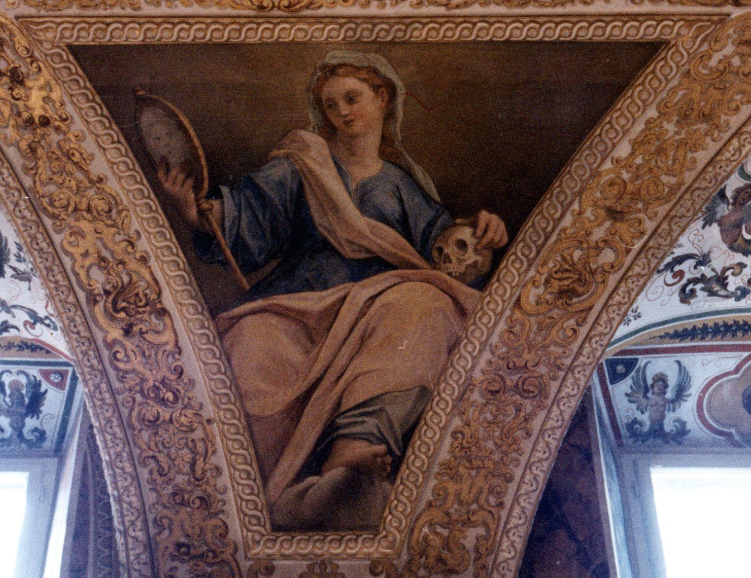 allegoria della Verità Storica (dipinto, elemento d'insieme) di Roncalli Cristoforo detto Pomarancio (e aiuti) (primo quarto sec. XVII)