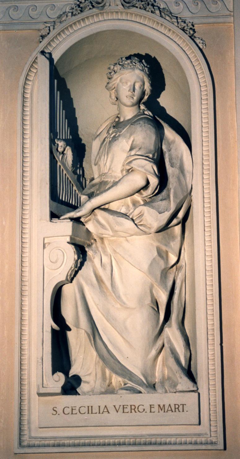 Santa Cecilia (statua) di Amantini Tommaso (attribuito) (sec. XVII)