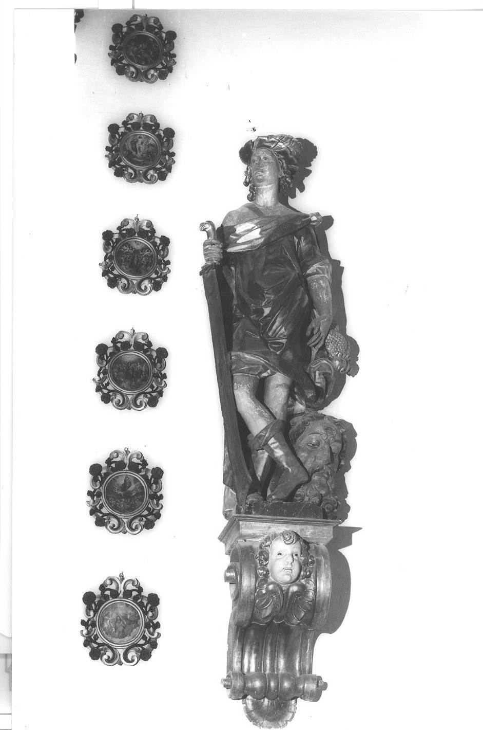 re Davide (statua) di Scaglia Leonardo, Giglioni Francesco (sec. XVII)