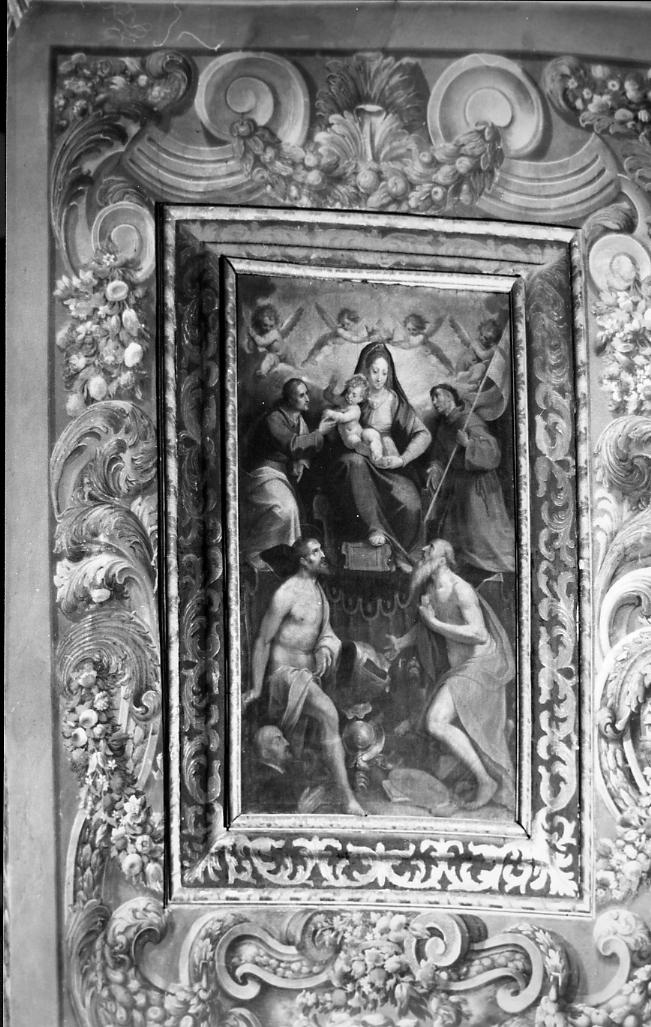 motivi decorativi floreali (dipinto) di Giulianelli Giuseppe (fine sec. XVII)