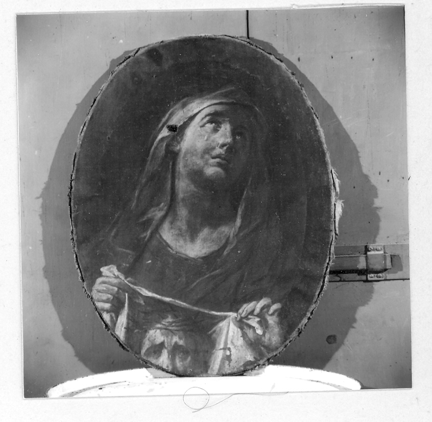 Santa Veronica sostiene il velo (dipinto) - ambito marchigiano (sec. XVII)