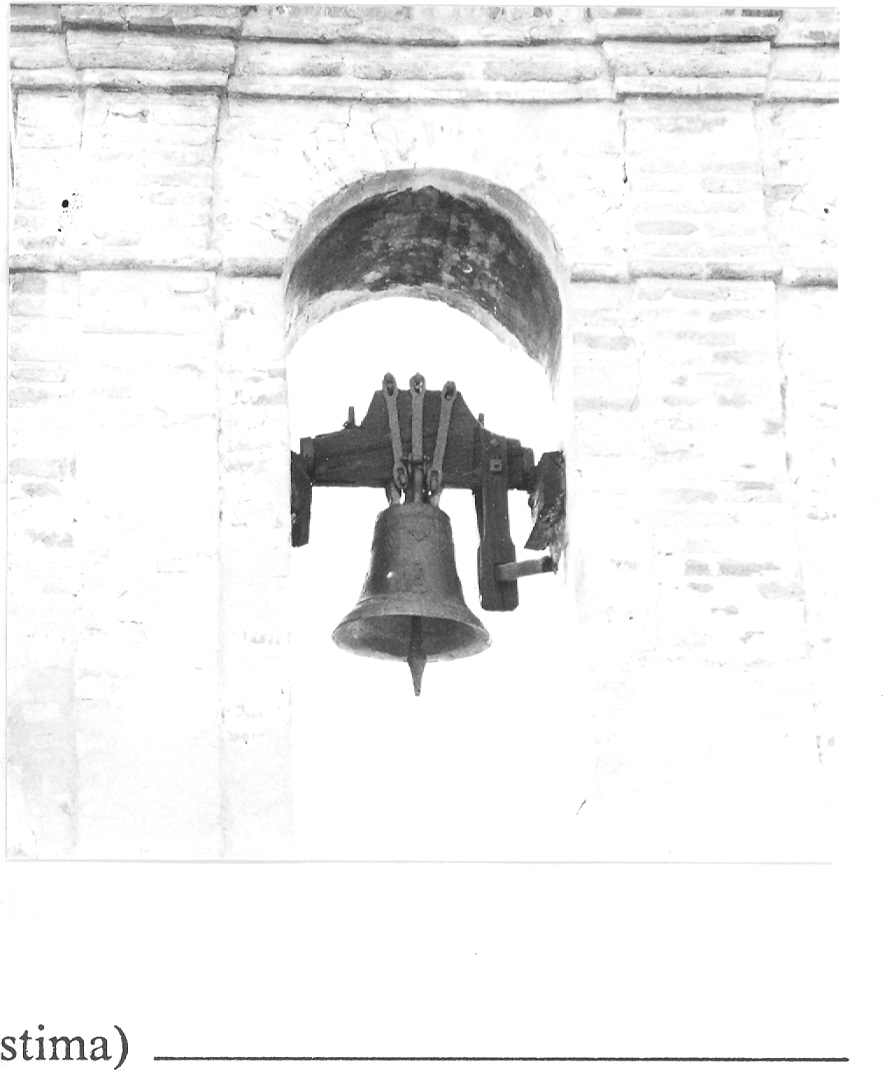 campana - produzione marchigiana (fine/inizio secc. XVIII/ XIX)