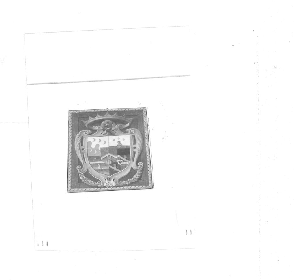 stemma della famiglia Giacomini (dipinto) - ambito marchigiano (sec. XIX)