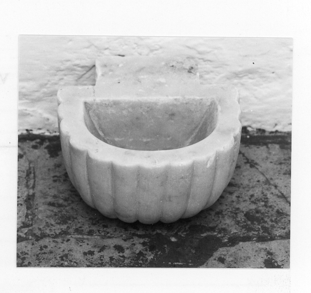 acquasantiera, serie - bottega marchigiana (sec. XIX)