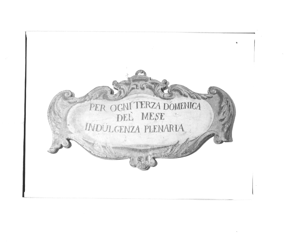 cartiglio - bottega marchigiana (sec. XVIII)