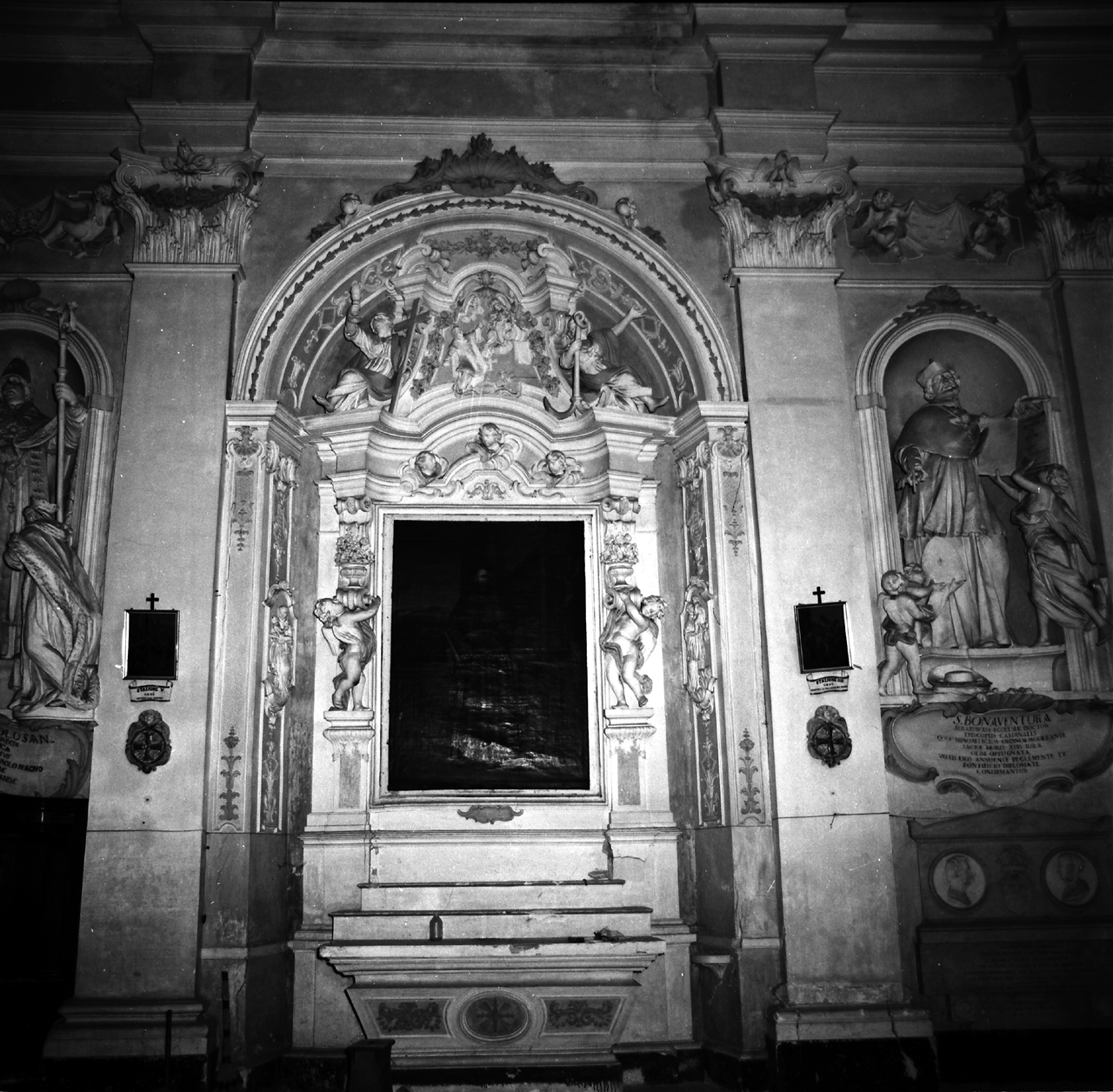 altare, complesso decorativo di Bossi Lorenzo (attribuito) (metà sec. XVIII)