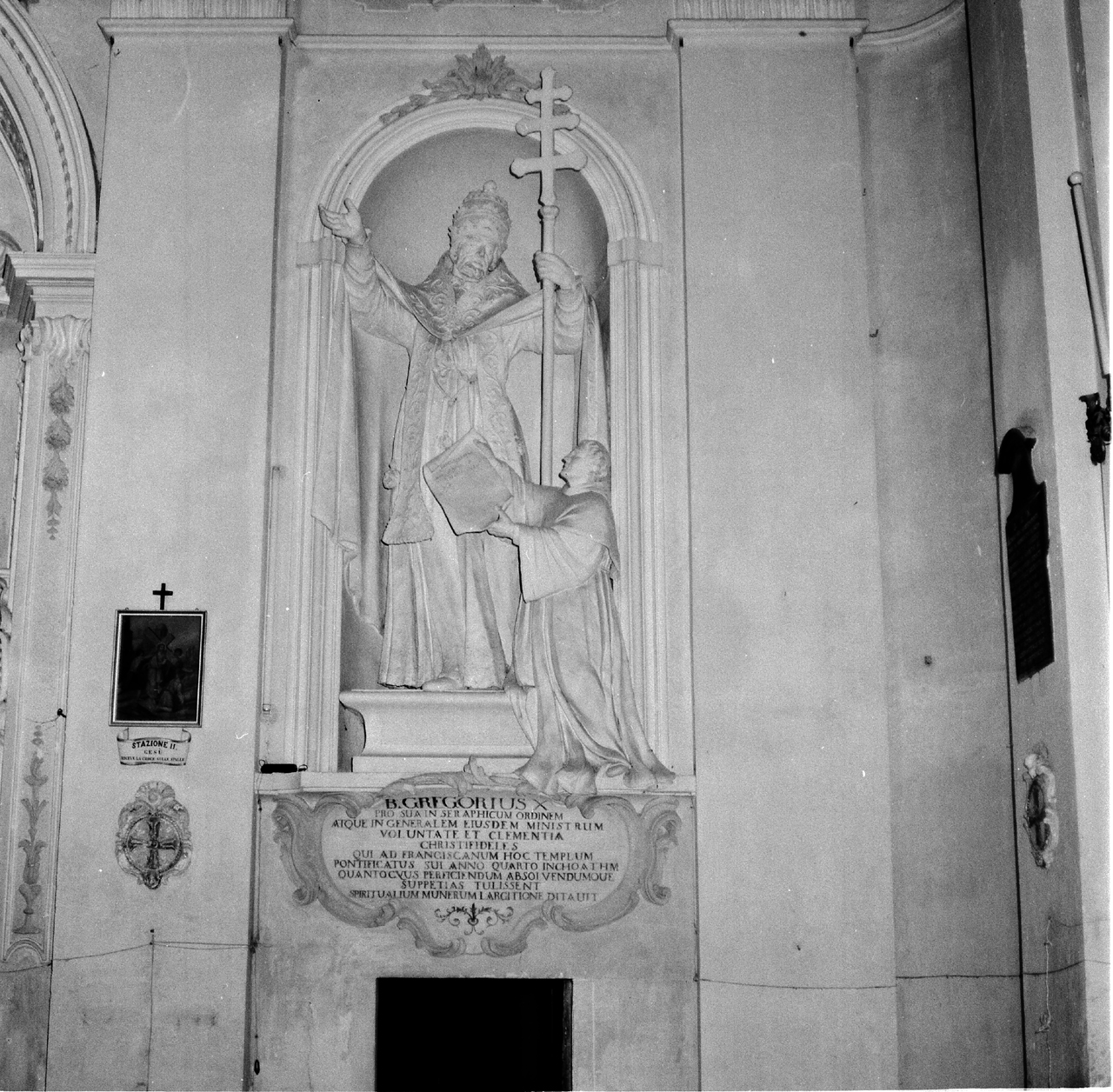 beato Gregorio X (statua, ciclo) di Bossi Lorenzo (sec. XVIII)