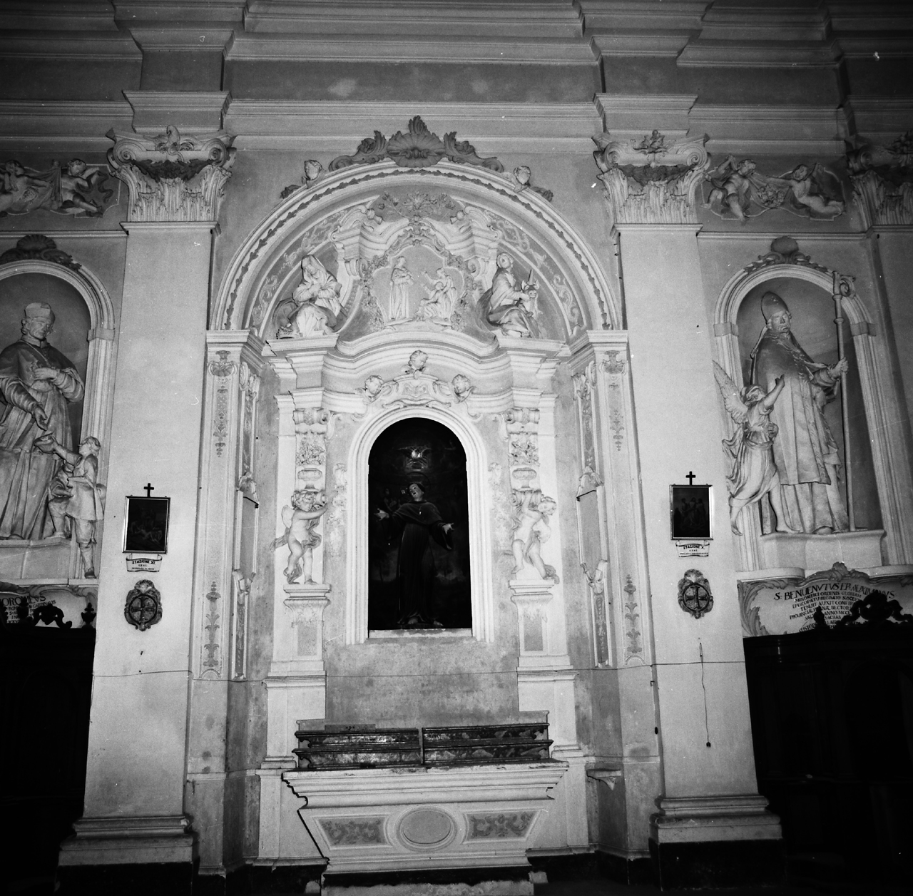 altare, complesso decorativo di Bossi Lorenzo (attribuito) (metà sec. XVIII)