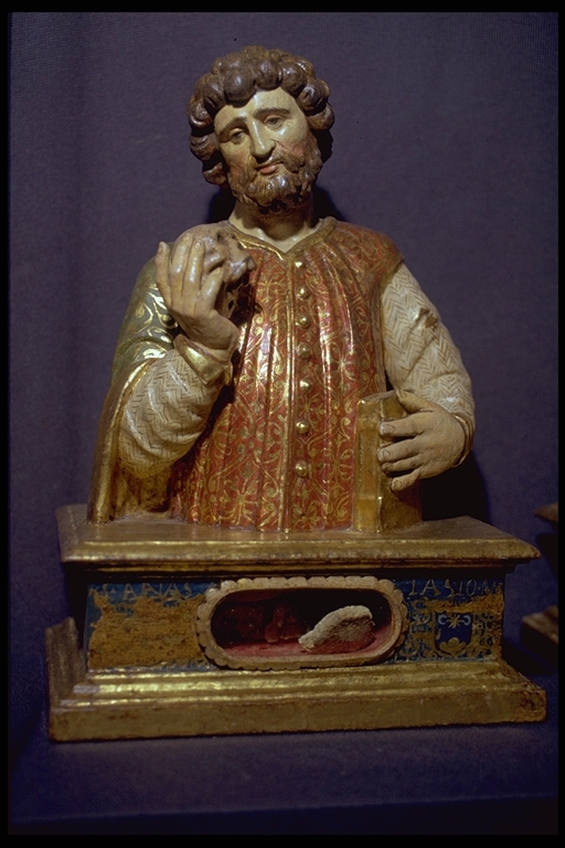 Sant'Anastasio (reliquiario - a busto) - bottega siciliana (sec. XVII)